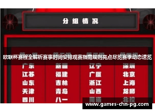 欧联杯赛程全解析赛事时间安排观赛指南规则亮点尽览赛季动态速览